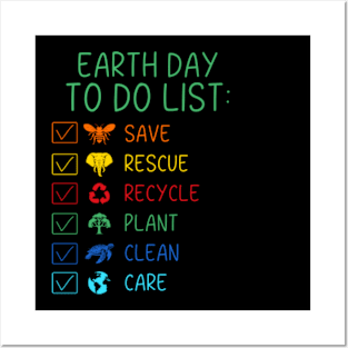 To Do List Earth Day April 22 2024 Posters and Art